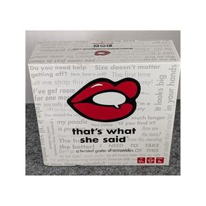 Thats What She Said Game Adult Party Card Game Twisted Innuendos Age 17+